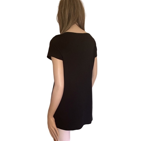 J. Jill Elliptical Tee Tank T Shirt Pima Cotton Short Sleeve V-Neck Relaxed Fit - Picture 9 of 14